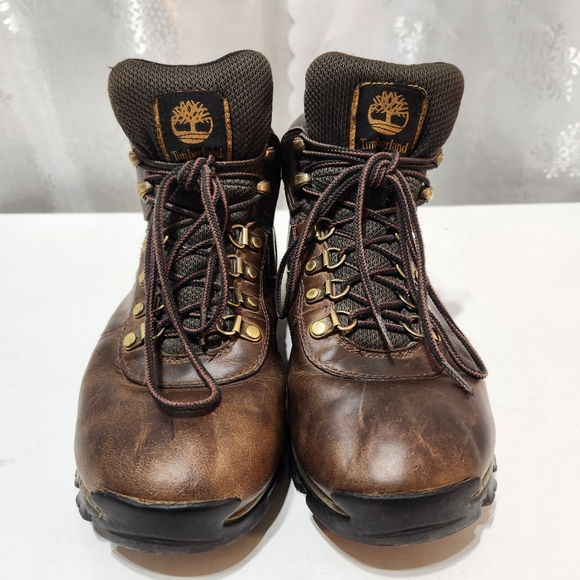 Men's Brown Leather Waterproof Lace-up Field Hiking Boot (7W) - Picture 3 of 14